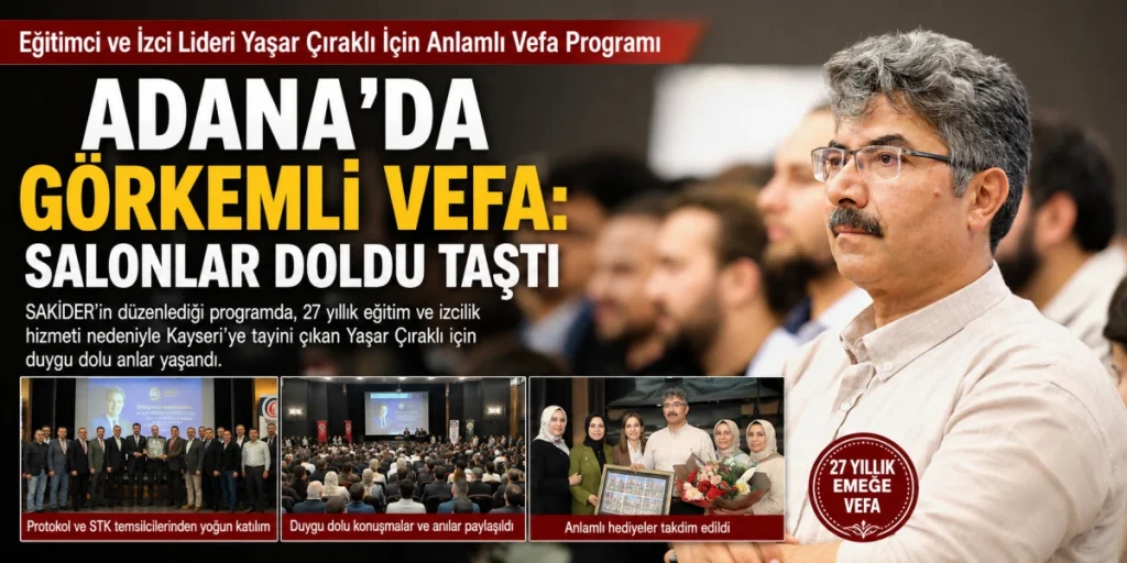 Adana’da Eğitim ve İzciliğe Adanmış 27 Yıla Anlamlı Vefa