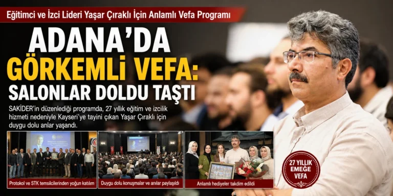 Adana’da Eğitim ve İzciliğe Adanmış 27 Yıla Anlamlı Vefa